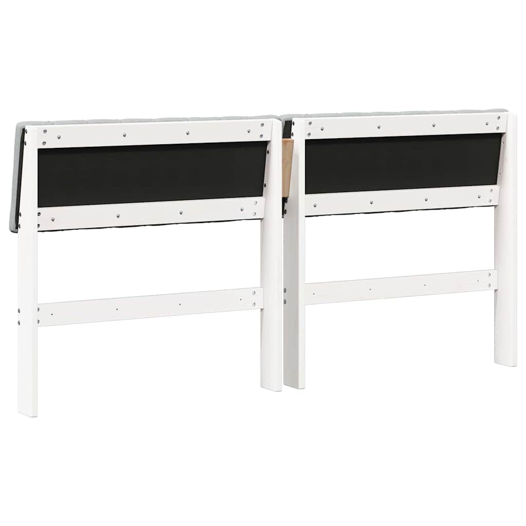 Tête de lit capitonnée Gris clair 150 cm Pin massif - XIOS