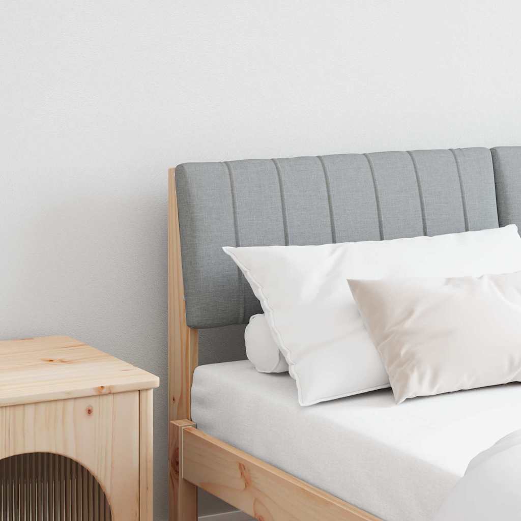 Tête de lit capitonnée Gris clair 135 cm Pin massif - XIOS
