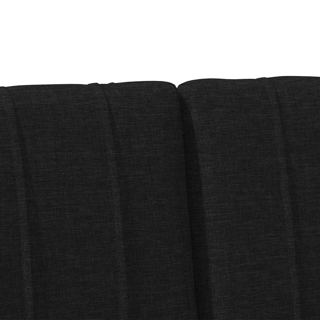 Tête de lit capitonnée Noir 135 cm Pin massif - XIOS