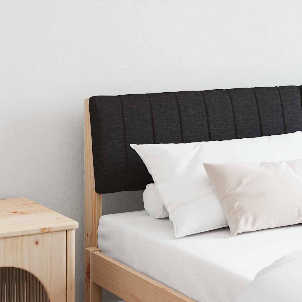 Tête de lit capitonnée Noir 135 cm Pin massif - XIOS