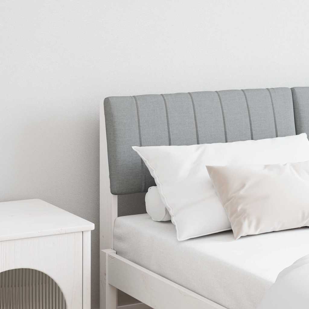 Tête de lit capitonnée Gris clair 135 cm Pin massif - XIOS