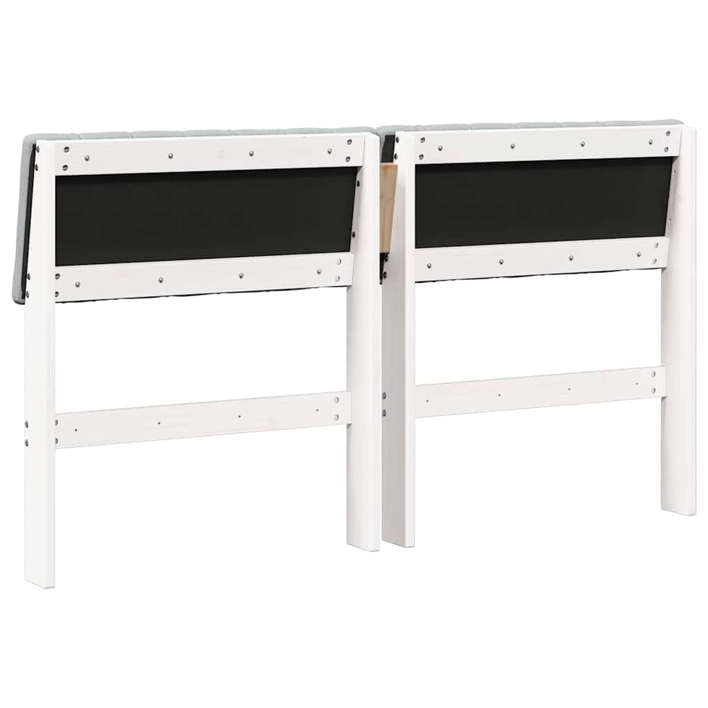 Tête de lit capitonnée Gris clair 135 cm Pin massif - XIOS