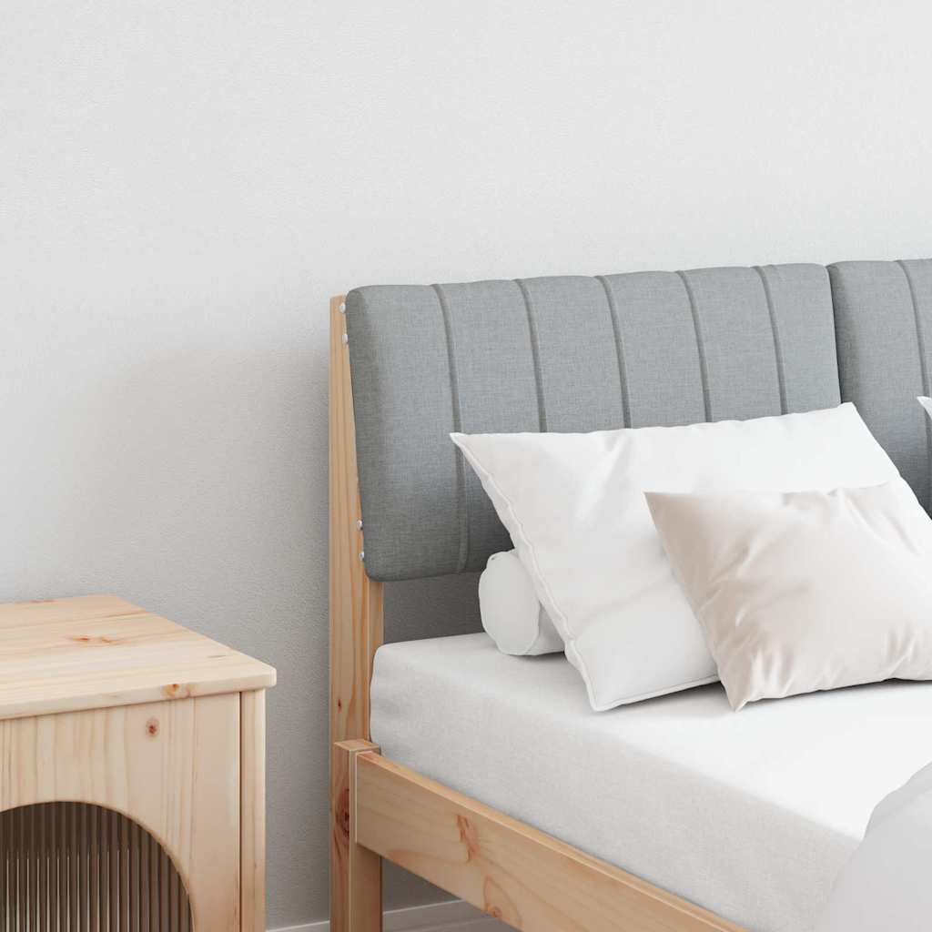 Tête de lit capitonnée Gris clair 120 cm Pin massif - XIOS