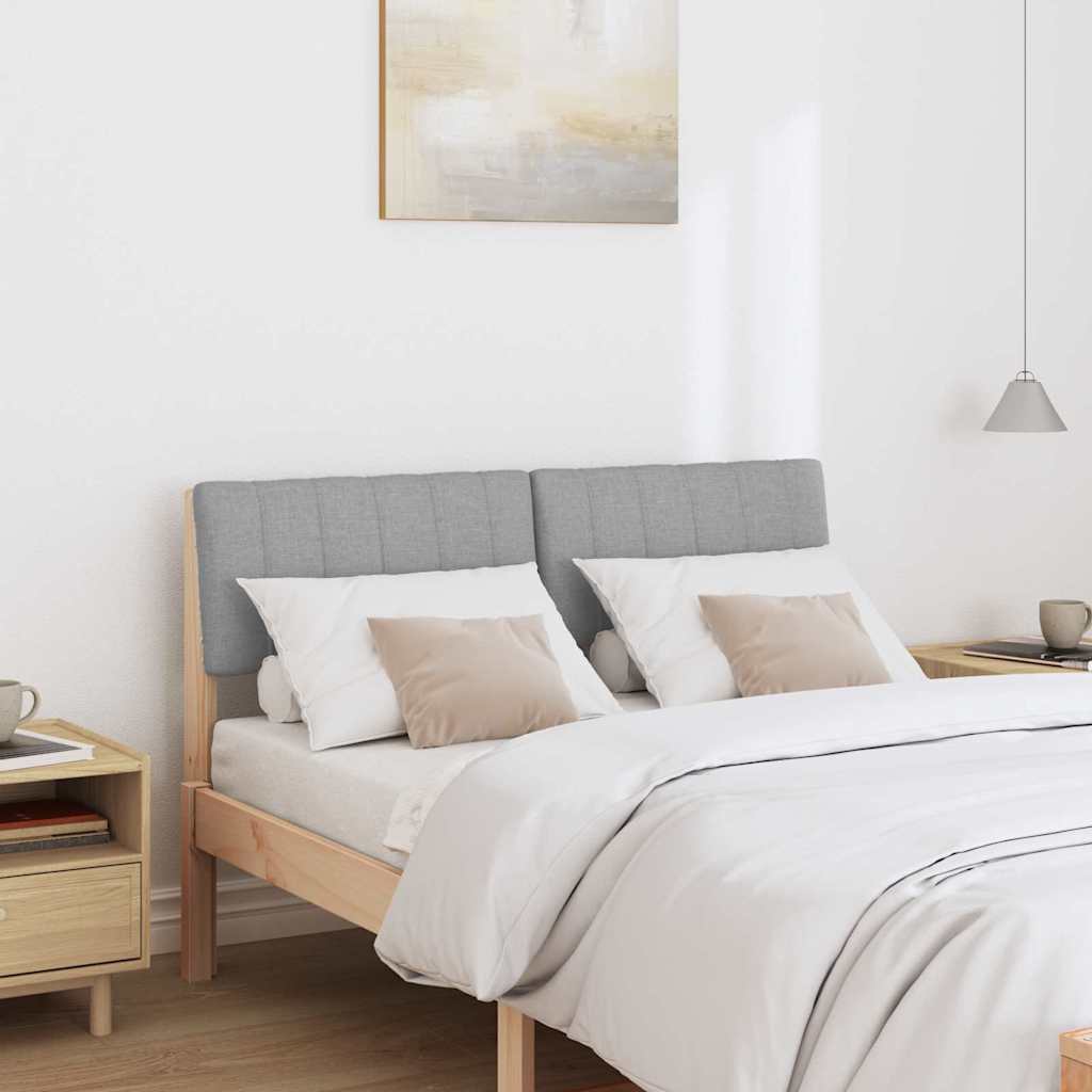 Tête de lit capitonnée Gris clair 120 cm Pin massif - XIOS