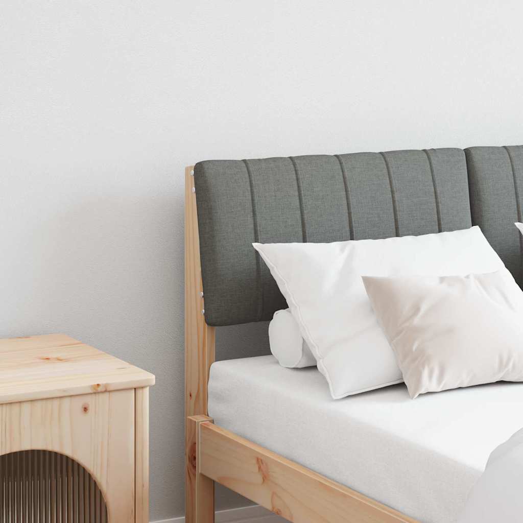 Tête de lit capitonnée Gris foncé 120 cm Pin massif - XIOS