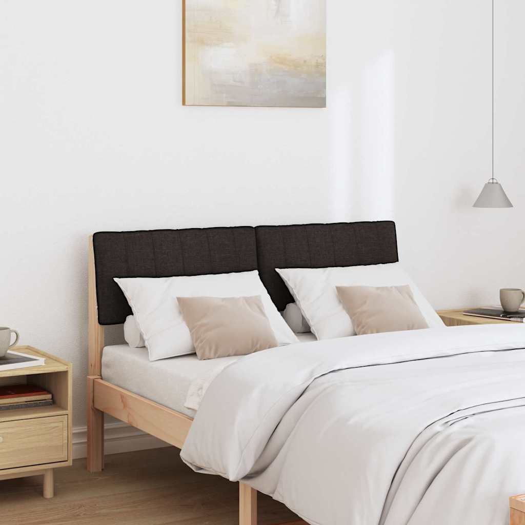 Tête de lit capitonnée Noir 120 cm Pin massif - XIOS