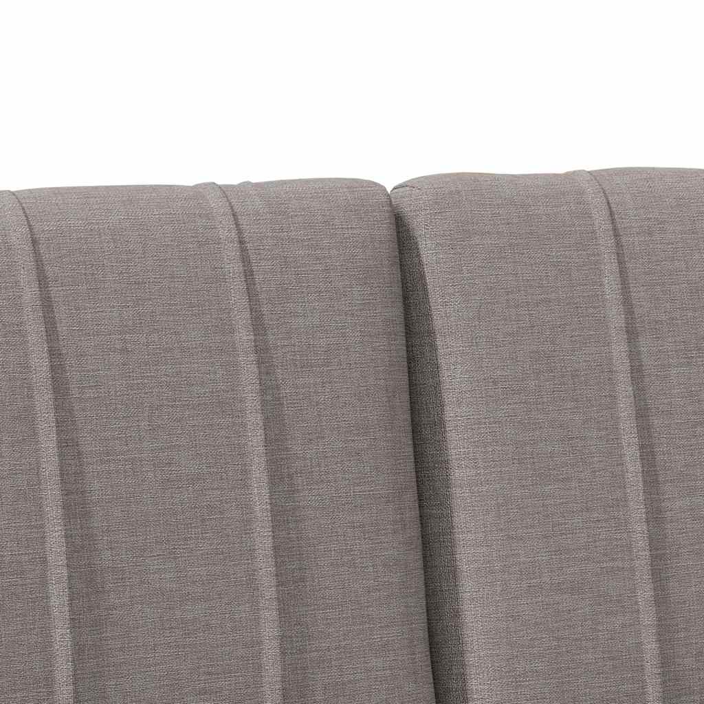 Tête de lit capitonnée Taupe 120 cm Pin massif - XIOS