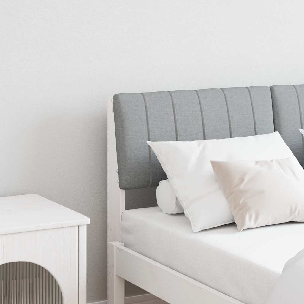 Tête de lit capitonnée Gris clair 120 cm Pin massif - XIOS