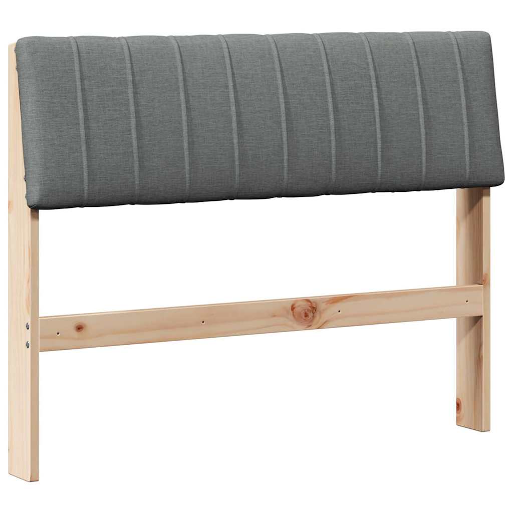 Tête de lit capitonnée Gris foncé 100 cm Pin massif - XIOS