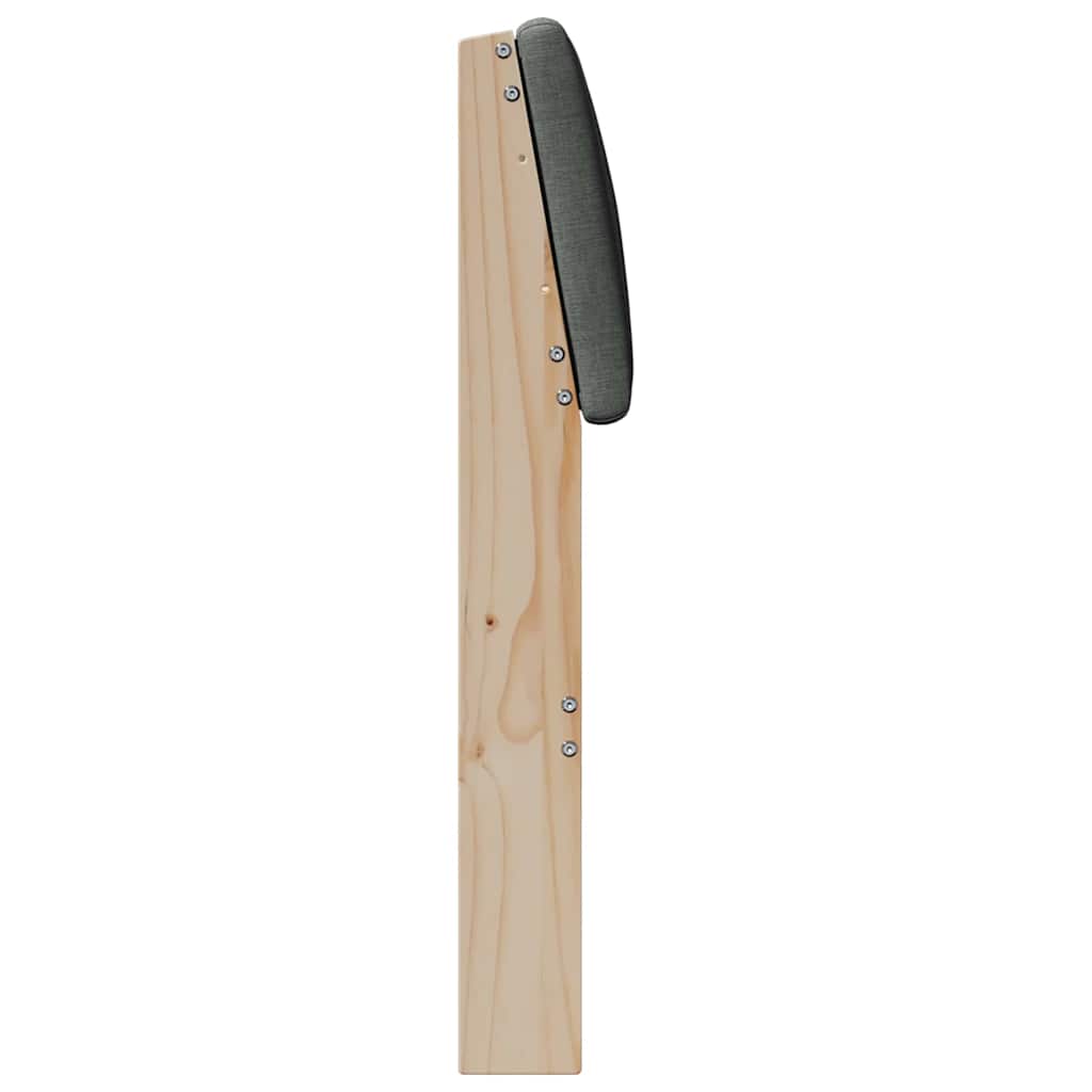 Tête de lit capitonnée Gris foncé 100 cm Pin massif - XIOS