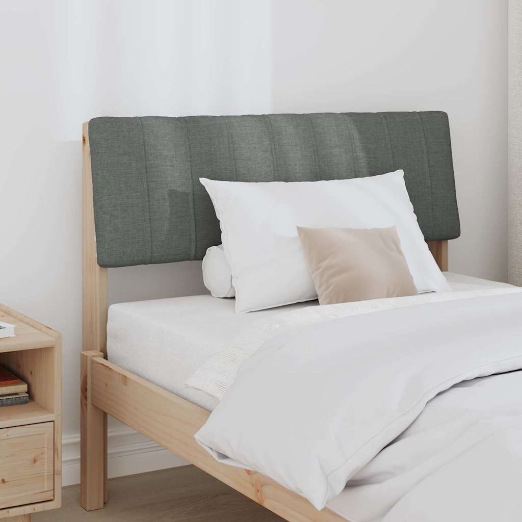 Tête de lit capitonnée Gris foncé 90 cm Pin massif - XIOS