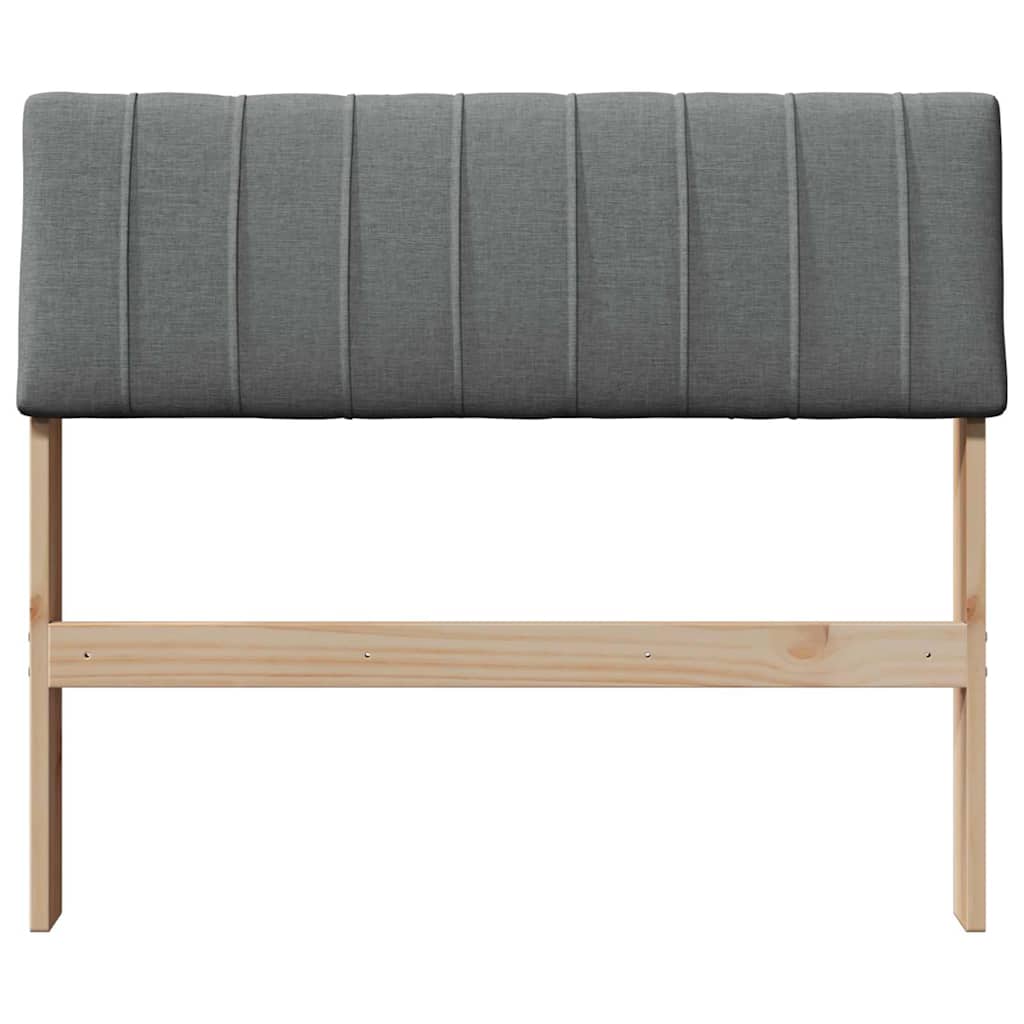 Tête de lit capitonnée Gris foncé 90 cm Pin massif - XIOS