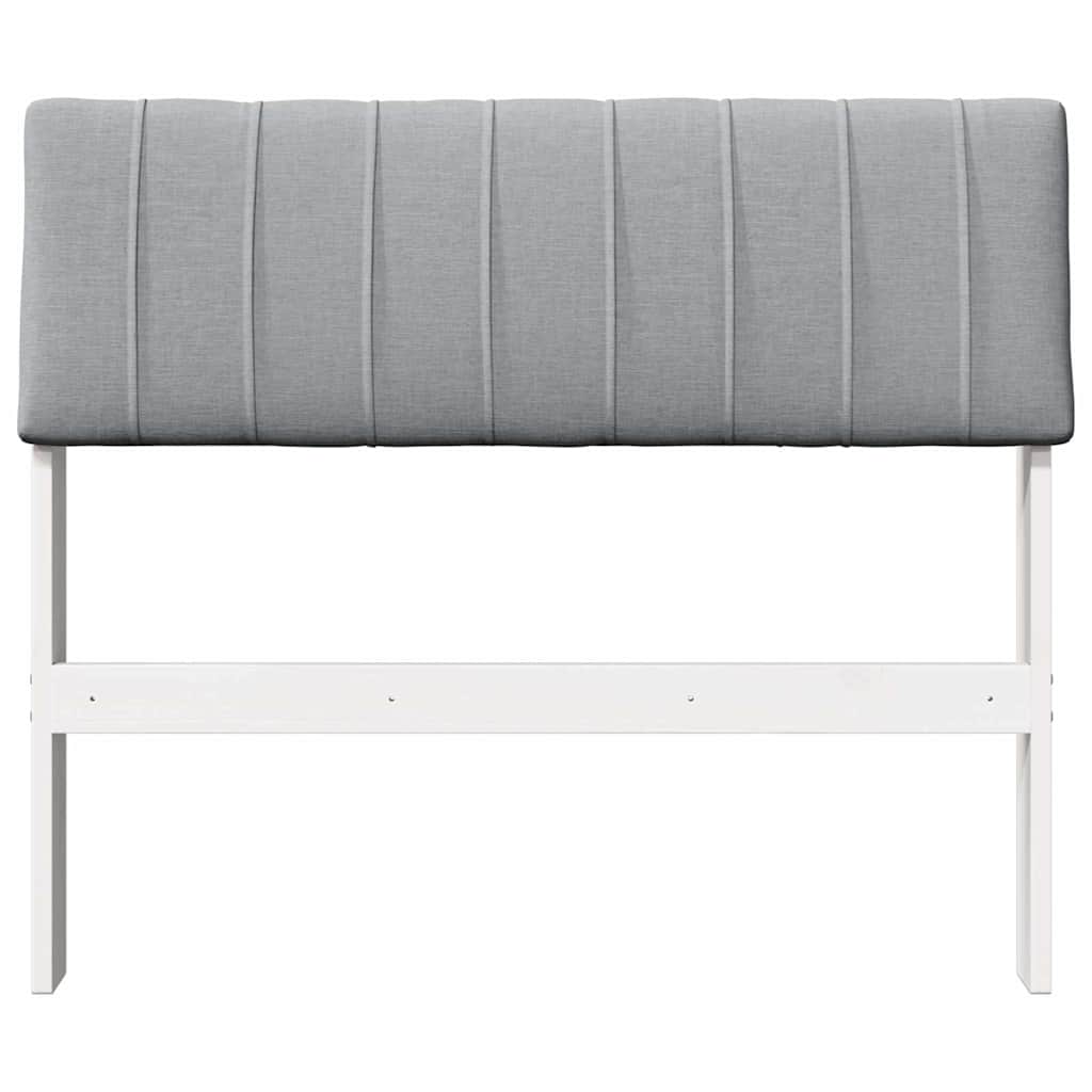 Tête de lit capitonnée Gris clair 90 cm Pin massif - XIOS