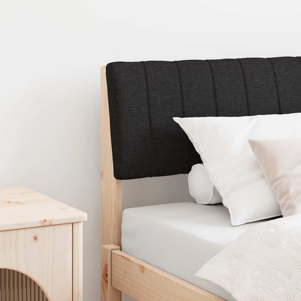 Tête de lit capitonnée Noir 80 cm Pin massif - XIOS