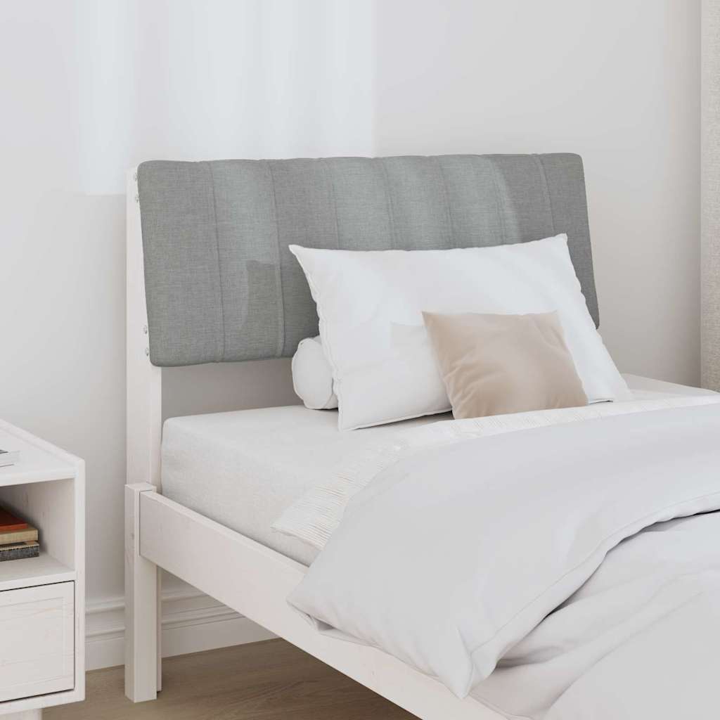 Tête de lit capitonnée Gris clair 80 cm Pin massif - XIOS