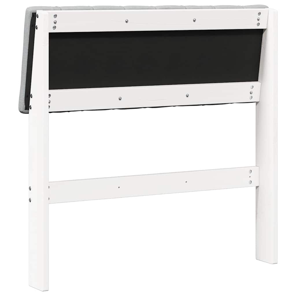 Tête de lit capitonnée Gris clair 80 cm Pin massif - XIOS