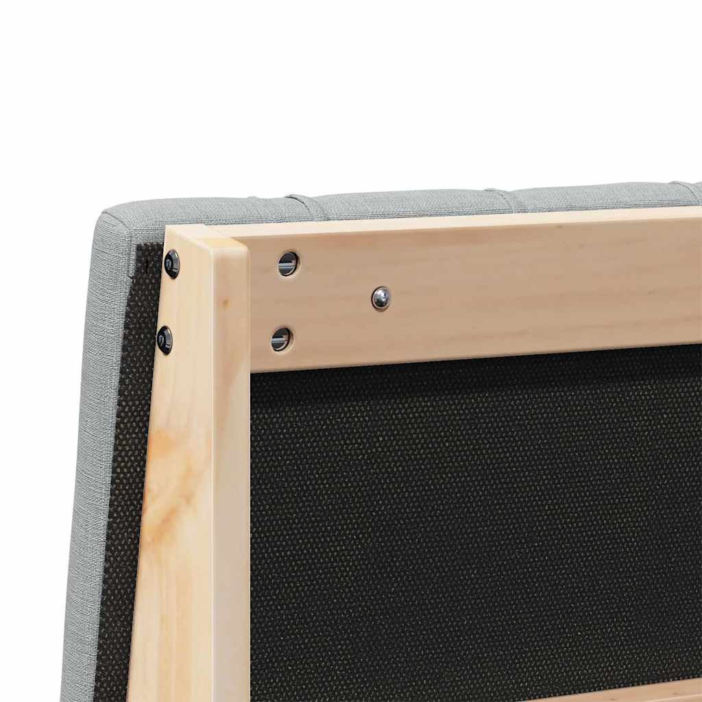 Tête de lit capitonnée Gris clair 75 cm Pin massif - XIOS