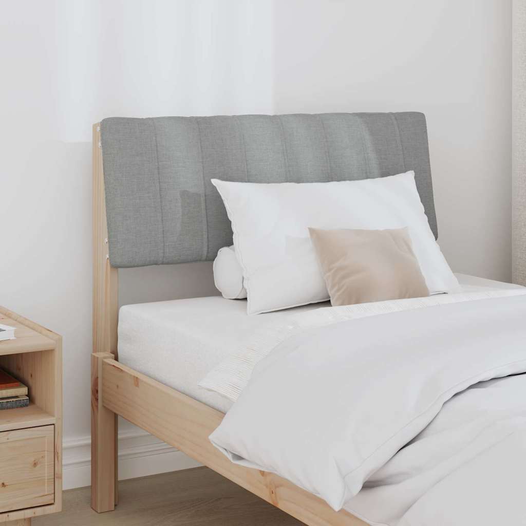 Tête de lit capitonnée Gris clair 75 cm Pin massif - XIOS