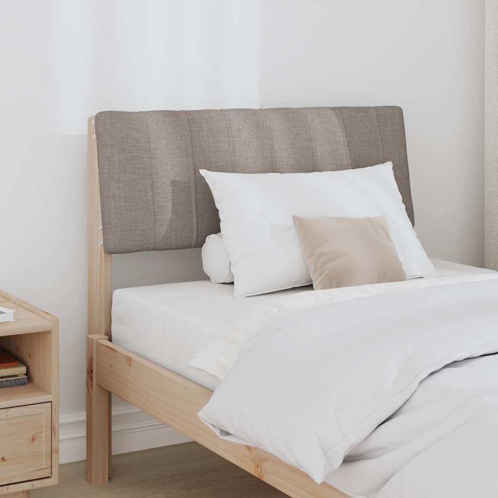 Tête de lit capitonnée Taupe 75 cm Pin massif - XIOS