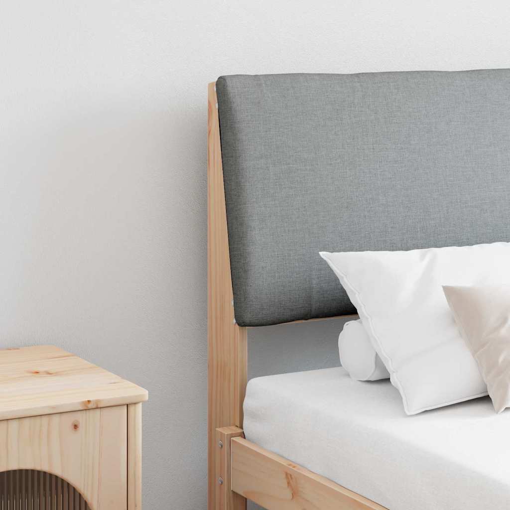 Tête de lit capitonnée Gris clair 200 cm Pin massif - XIOS