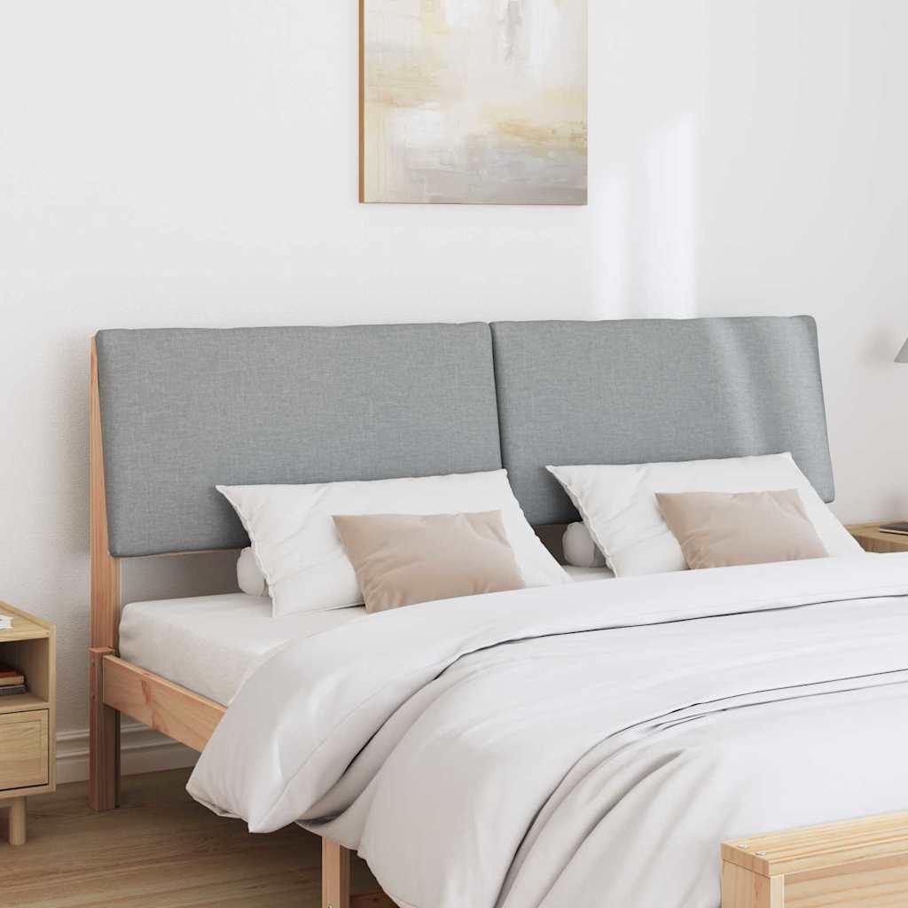 Tête de lit capitonnée Gris clair 200 cm Pin massif - XIOS