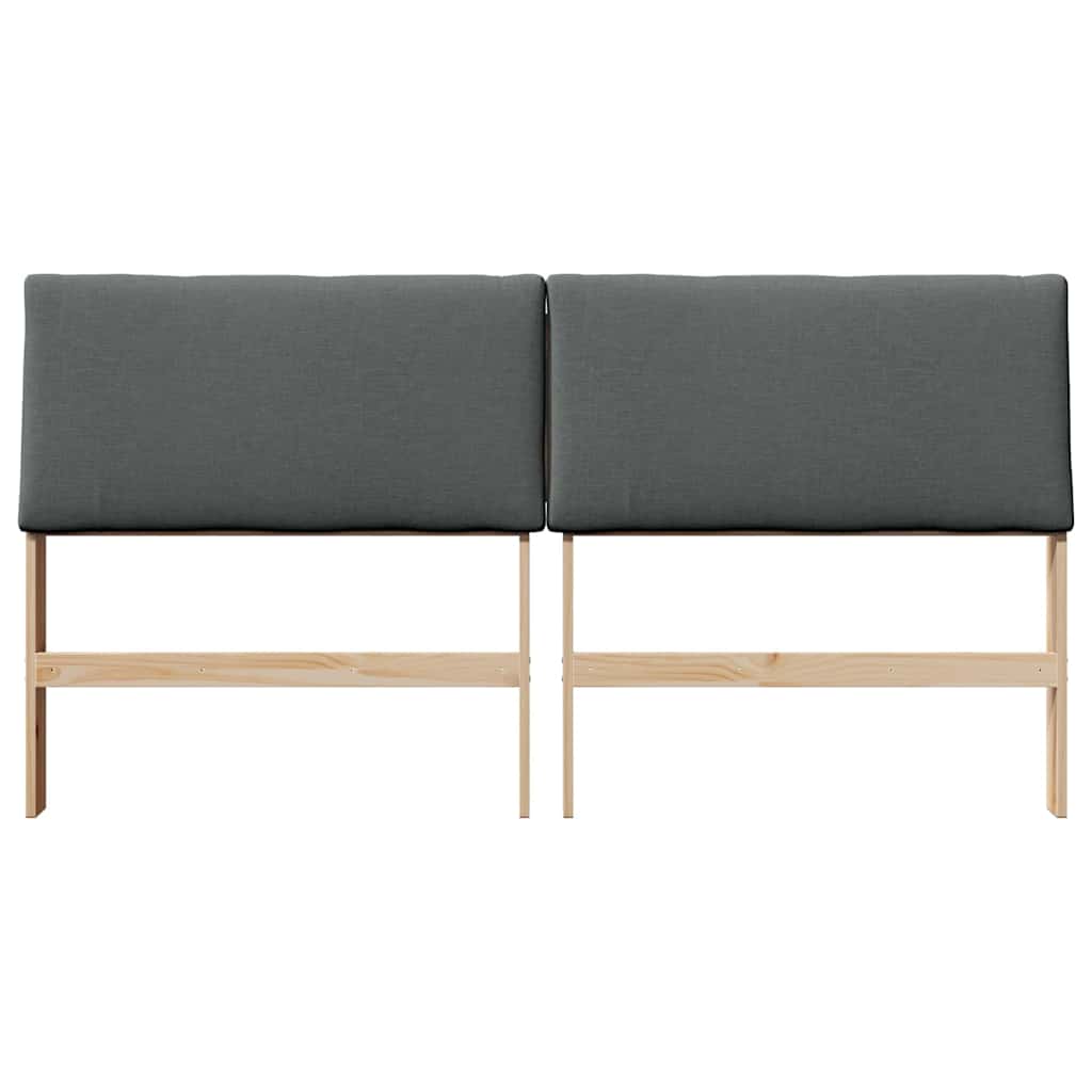 Tête de lit capitonnée Gris foncé 200 cm Pin massif - XIOS
