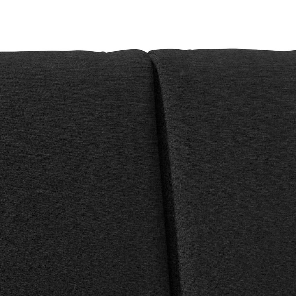 Tête de lit capitonnée Noir 200 cm Pin massif - XIOS