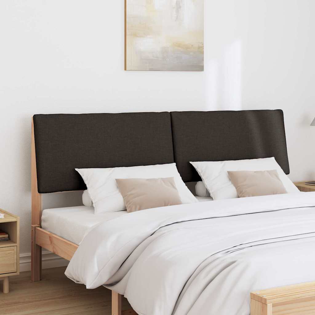 Tête de lit capitonnée Noir 200 cm Pin massif - XIOS