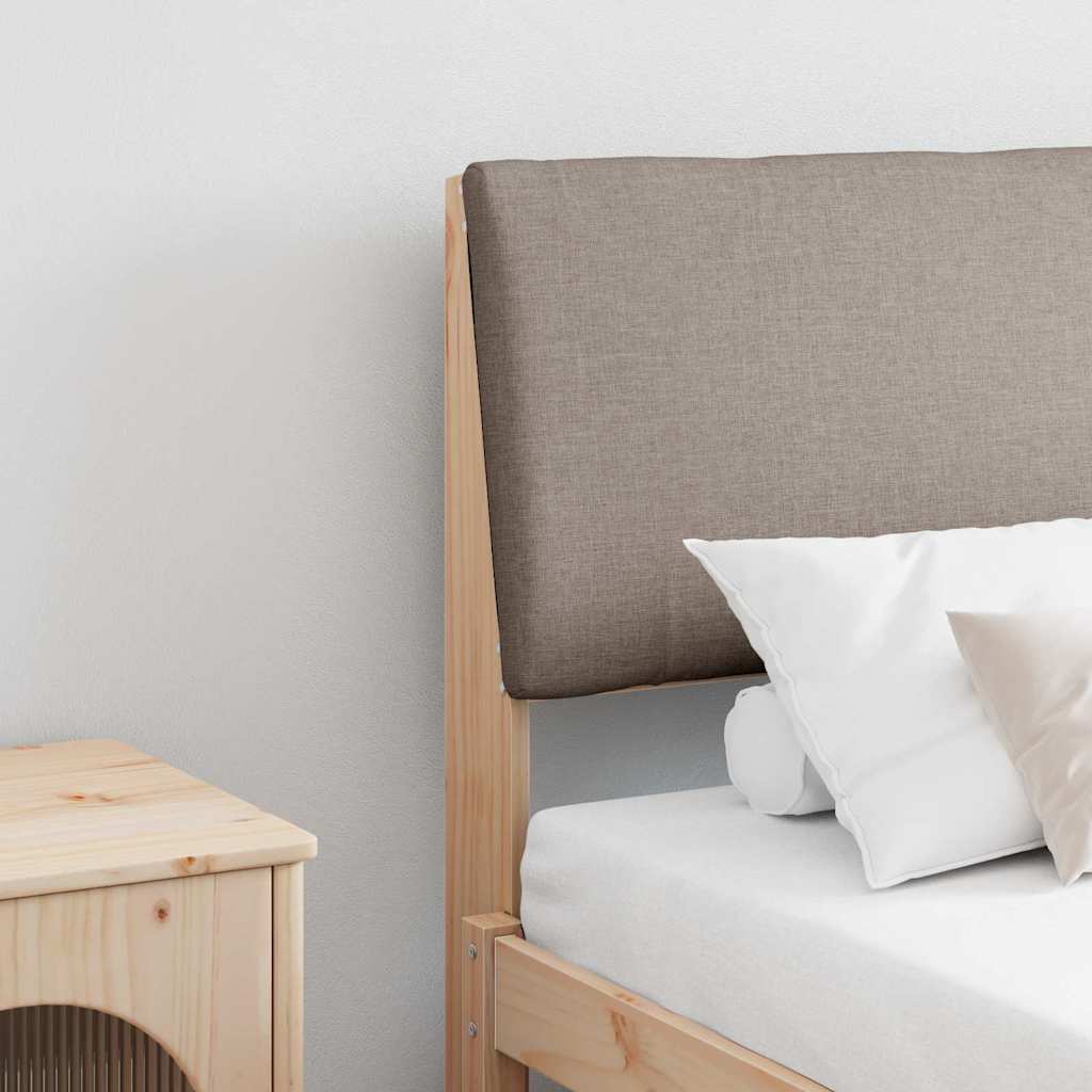 Tête de lit capitonnée Taupe 200 cm Pin massif - XIOS