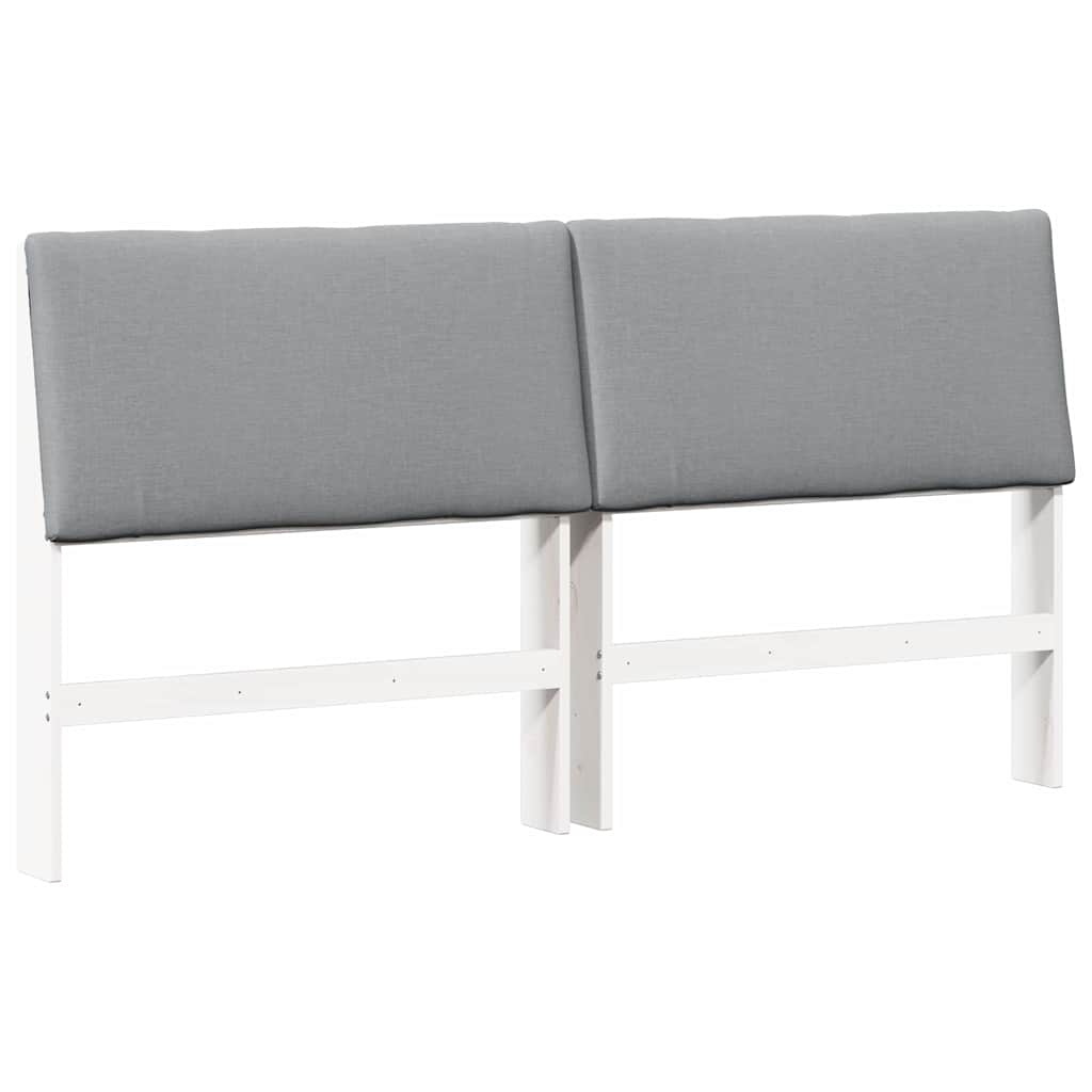 Tête de lit capitonnée Gris clair 200 cm Pin massif - XIOS