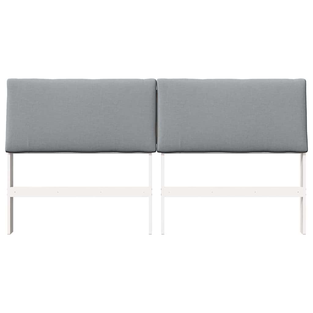 Tête de lit capitonnée Gris clair 200 cm Pin massif - XIOS