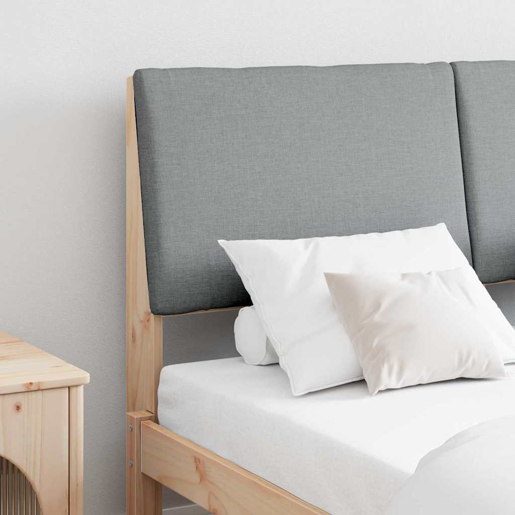 Tête de lit capitonnée Gris clair 160 cm Pin massif - XIOS