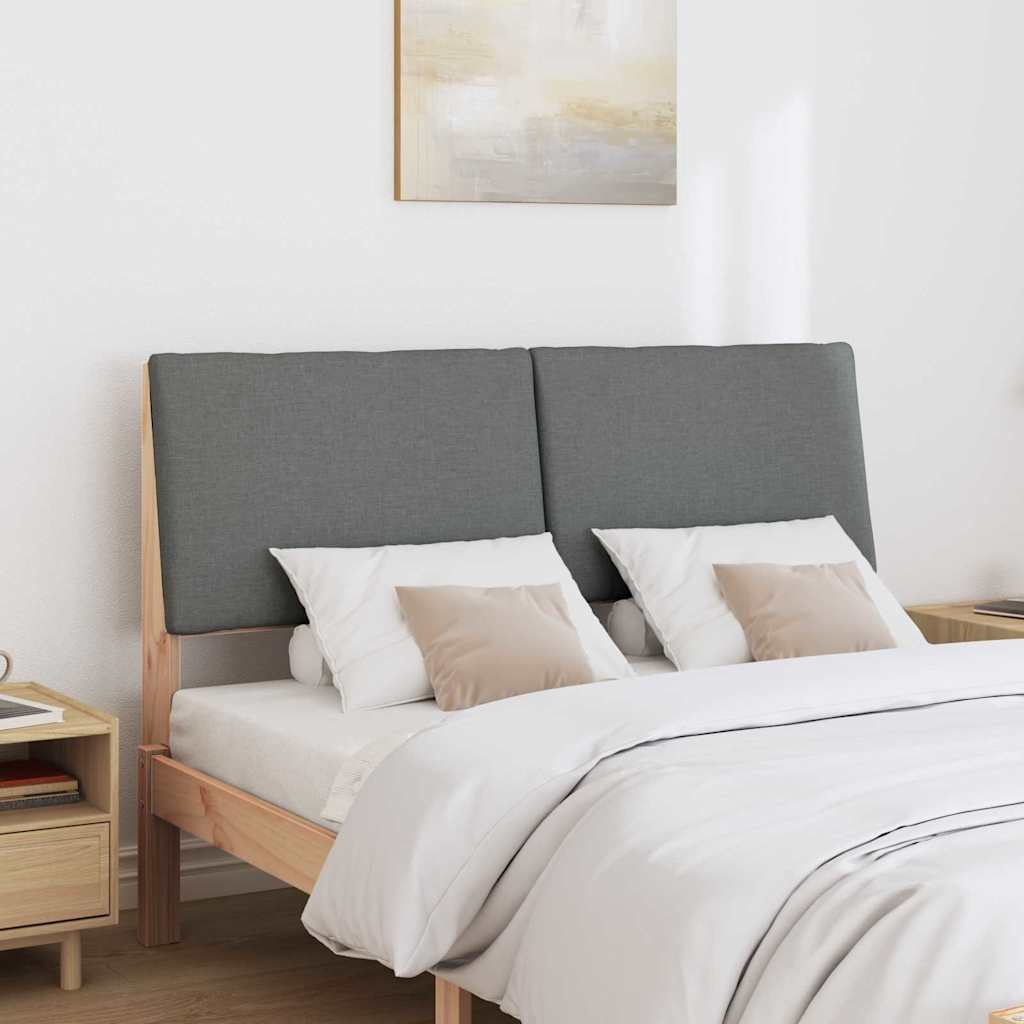 Tête de lit capitonnée Gris foncé 160 cm Pin massif - XIOS