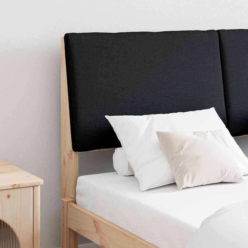 Tête de lit capitonnée Noir 160 cm Pin massif - XIOS