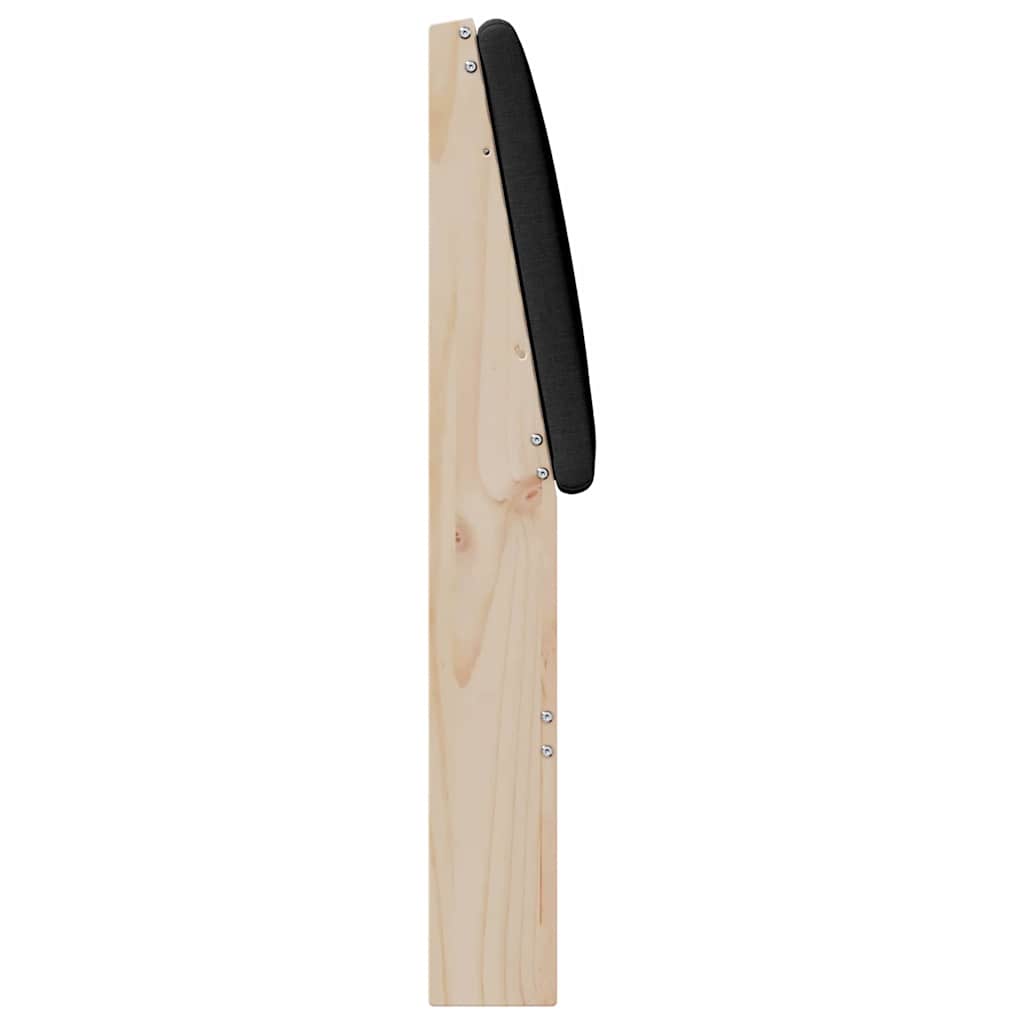 Tête de lit capitonnée Noir 160 cm Pin massif - XIOS