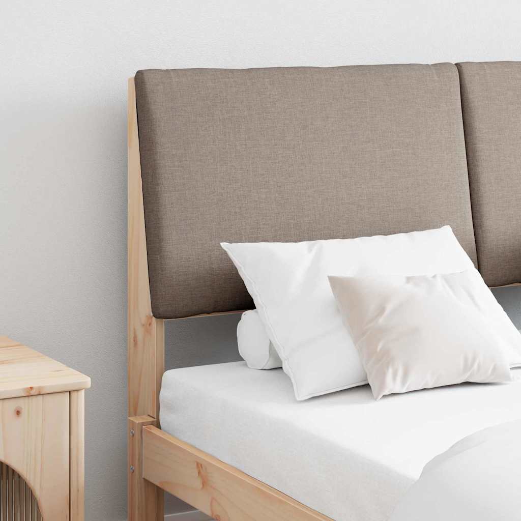 Tête de lit capitonnée Taupe 160 cm Pin massif - XIOS