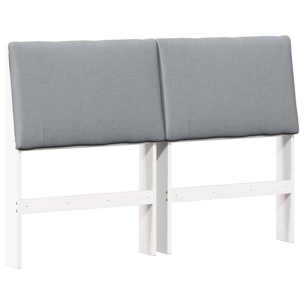 Tête de lit capitonnée Gris clair 160 cm Pin massif - XIOS