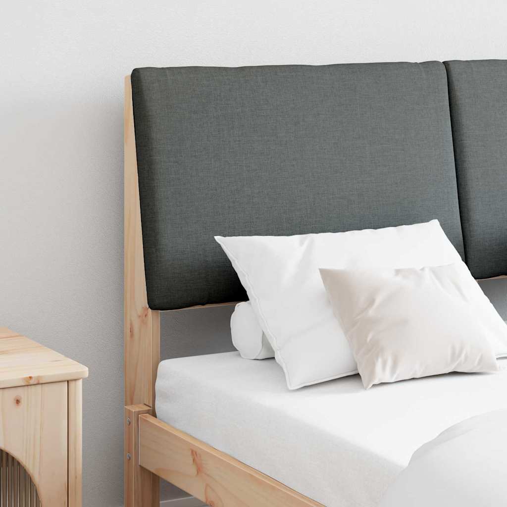 Tête de lit capitonnée Gris foncé 150 cm Pin massif - XIOS