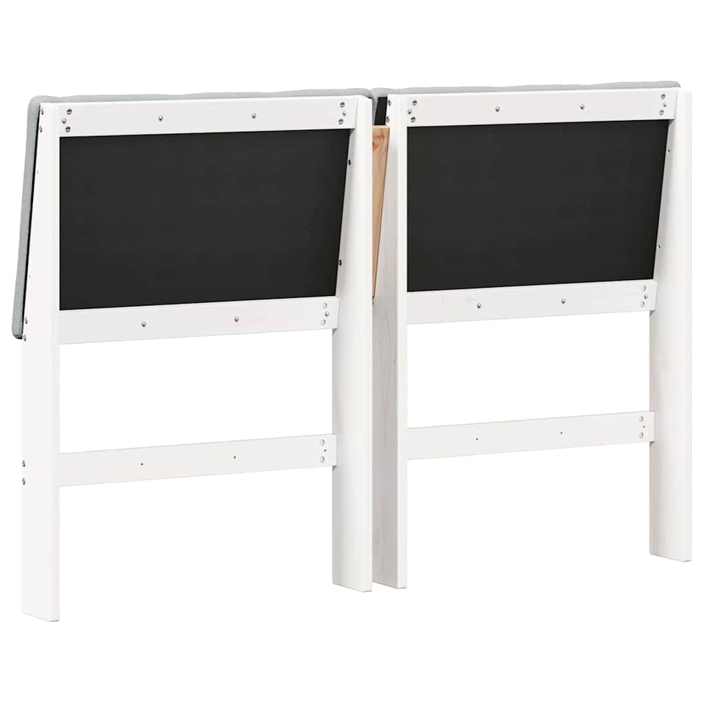 Tête de lit capitonnée Gris clair 150 cm Pin massif - XIOS