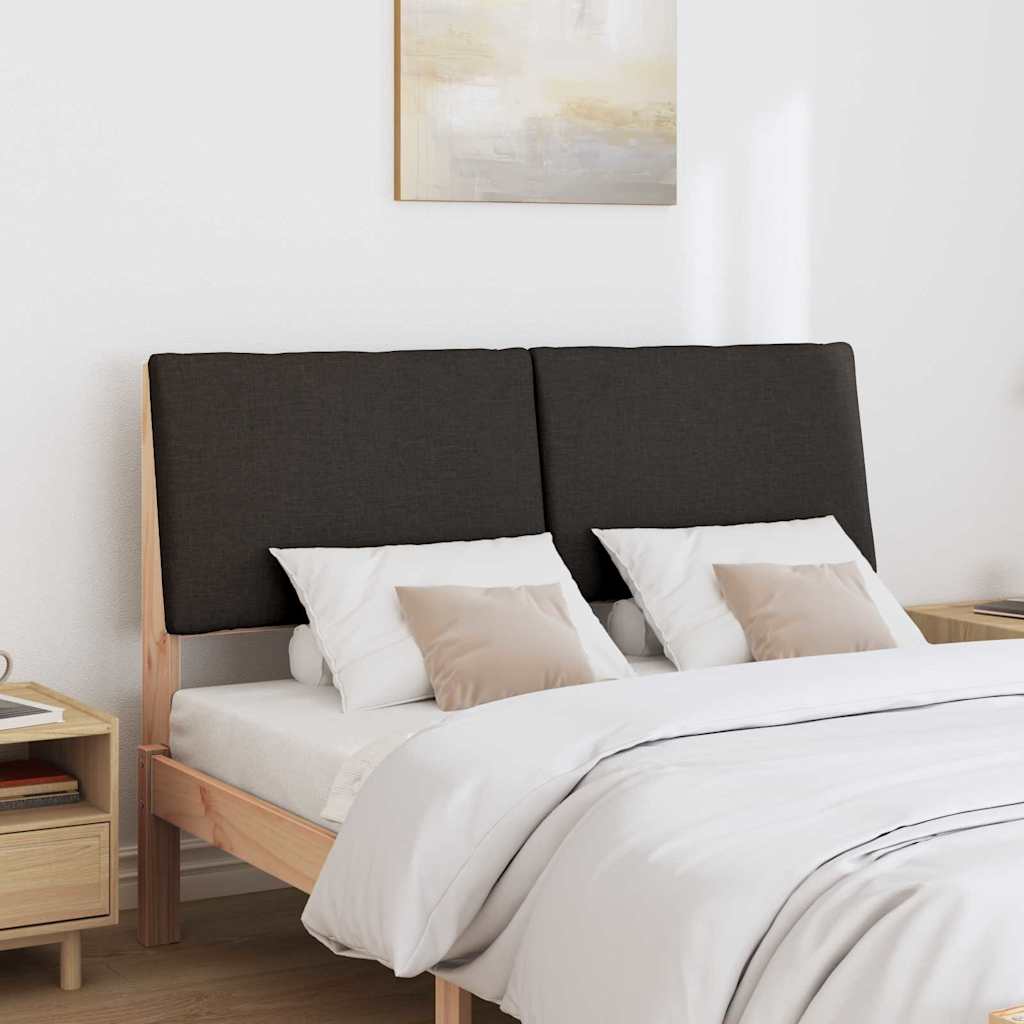 Tête de lit capitonnée Noir 140 cm Pin massif - XIOS