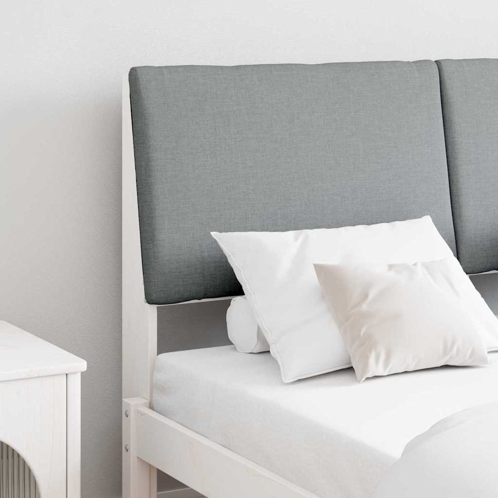 Tête de lit capitonnée Gris clair 140 cm Pin massif - XIOS