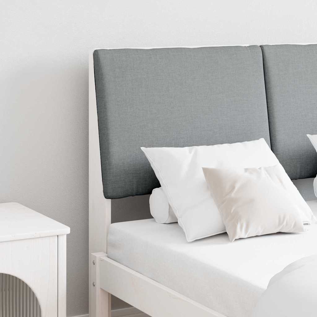 Tête de lit capitonnée Gris clair 135 cm Pin massif - XIOS