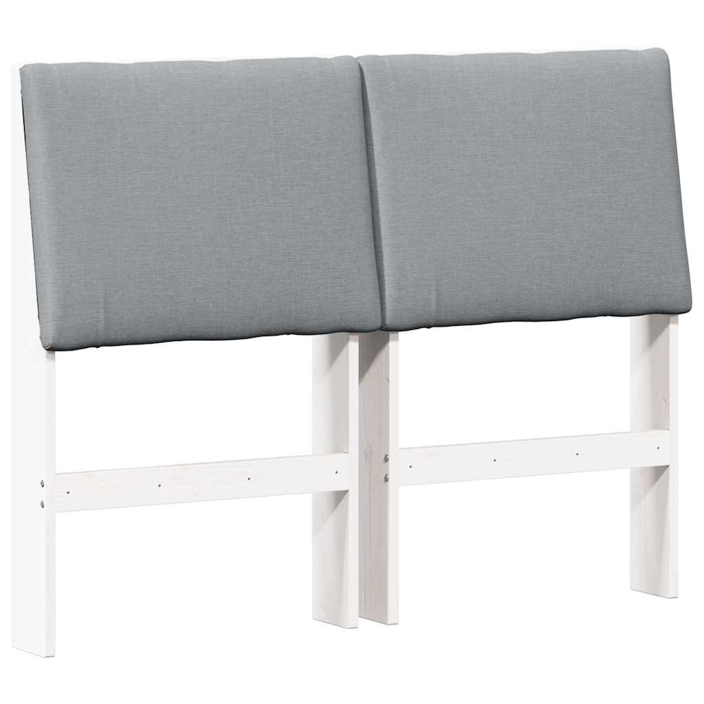 Tête de lit capitonnée Gris clair 135 cm Pin massif - XIOS