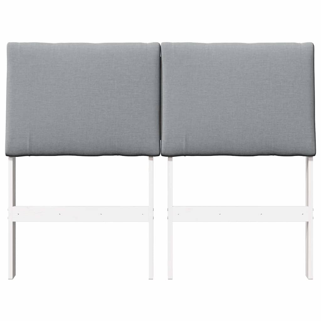 Tête de lit capitonnée Gris clair 135 cm Pin massif - XIOS