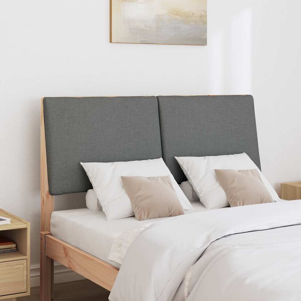 Tête de lit capitonnée Gris foncé 120 cm Pin massif - XIOS