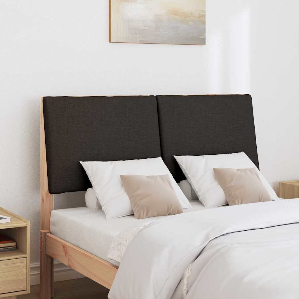 Tête de lit capitonnée Noir 120 cm Pin massif - XIOS