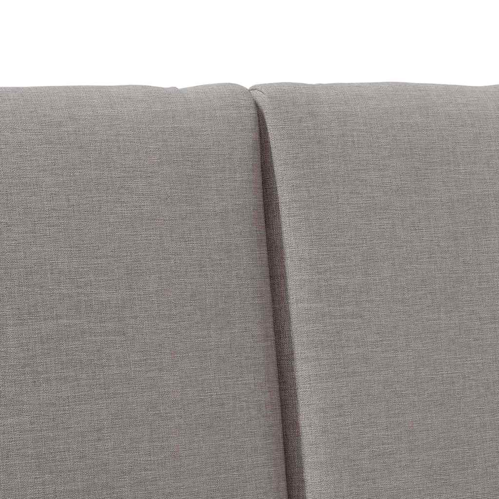 Tête de lit capitonnée Taupe 120 cm Pin massif - XIOS