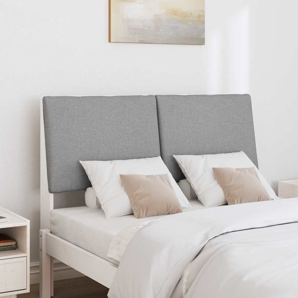 Tête de lit capitonnée Gris clair 120 cm Pin massif - XIOS