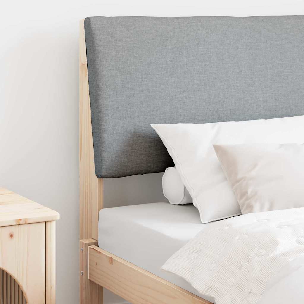 Tête de lit capitonnée Gris clair 100 cm Pin massif - XIOS
