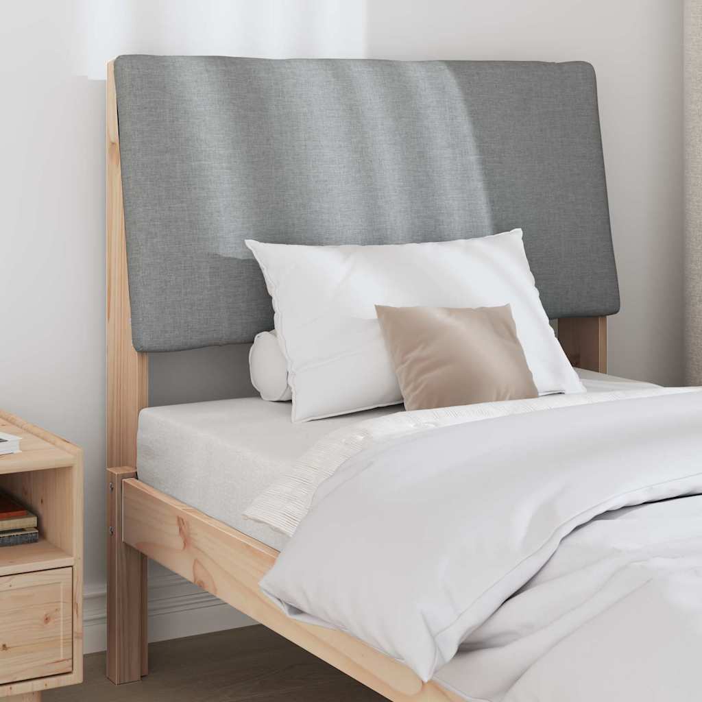 Tête de lit capitonnée Gris clair 100 cm Pin massif - XIOS